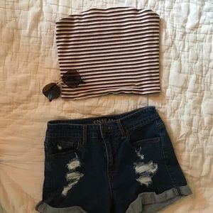 ✨3 for 20✨ Striped garage crop top